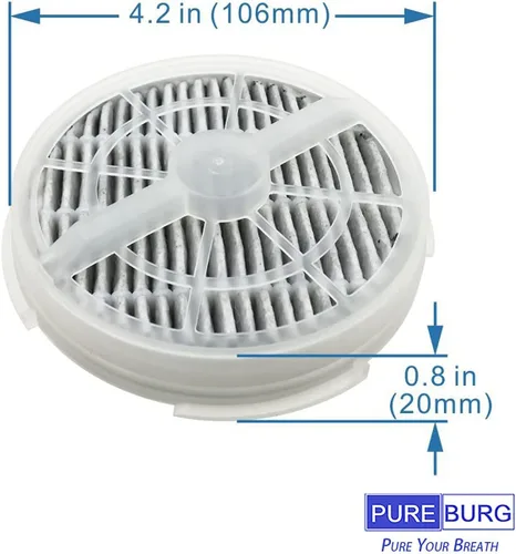 Vista 4 de PUREBURG Filtro de repuesto GL-2103 compatible con purificadores de aire RIGOGLIOSO JINPUS MELEDEN Houzetek WSTA DHS COSTWAY y SY900S, 2