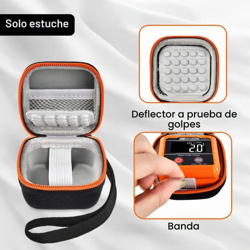 Vista 2 de Estuche ANKHOH Compatible con Nivel Digital Electrónico y Medidor de Ángulo Klein Tools 935DAG, Buscador de Ángulos Protractores, Bolsa