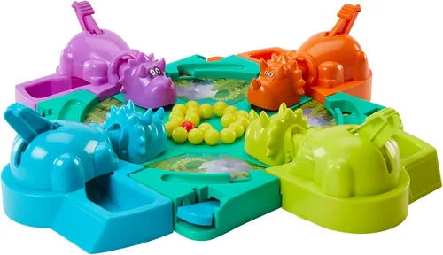 Vista 10 de Hasbro Gaming Hungry Hungry Hippos Dino Edition Juego de Mesa, Juego Preescolar para Edades de 4 Años en Adelante; para 2 a 4 Jugadores