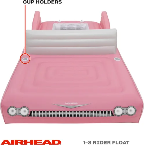 Vista 3 de Airhead Classic Cruiser Lake Float, flotador de lago para automóvil 1-8