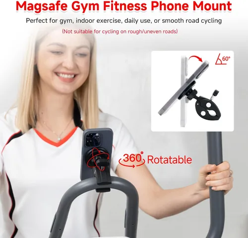 Vista 9 de PROfezzion Soporte magnético de teléfono para gimnasio para MagSafe