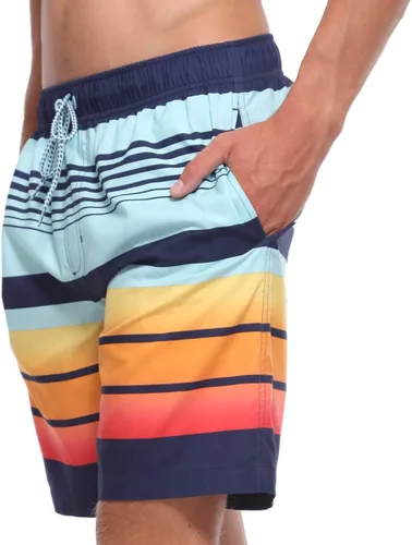 Vista 4 de Rokka&Rolla Traje de baño para hombre de secado rápido con forro de malla