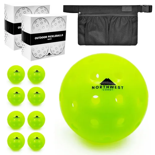 Vista 7 de Pickleballs sin costuras para exteriores - Paquete de 4