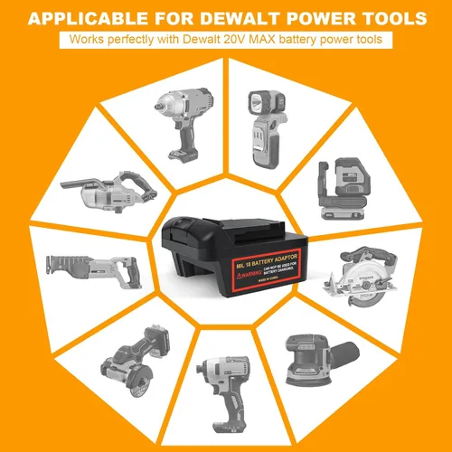 Vista 12 de Conversión de adaptador de batería para Milwaukee a Dewalt