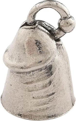 Vista 12 de Guardian Bell Campana de buena suerte con llavero y bolsa de regalo negra Campana de motocicleta Peltre Regalo de buena suerte Campana
