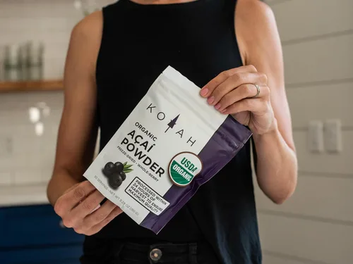 Vista 8 de KOYAH - Acai en polvo orgánico, liofilizado: 50 porciones Polvo de bayas enteras, 100% puro, sin ácido cítrico añadido, ideal para batidos