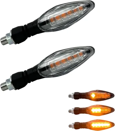 Vista 11 de Luz de señal de giro LED E-MARK Vehículo Inspección 2 unids set moto universal alto brillo DC12V