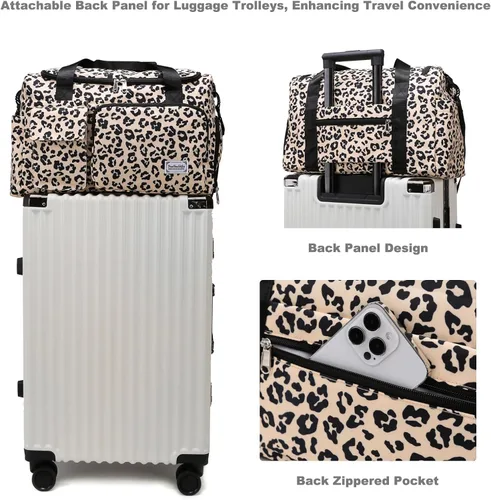 Vista 266 de Pequeña bolsa de gimnasio para mujer, bolsa de viaje con compartimento para zapatos