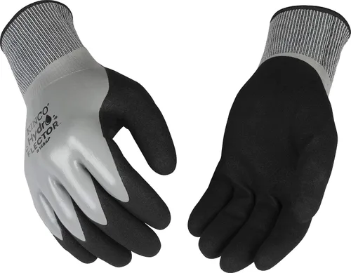 Vista 4 de Kinco - Guantes de trabajo impermeables con forro hidroflector de látex, extra cálidos, (1786P)
