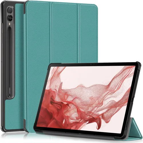 Vista 12 de Funda para Samsung Galaxy Tab S9 FE+ Plus 12.4" (SM-X610/X616)/Galaxy Tab S9+ Plus 12.4" (SM-X810/X816/X818) - Funda delgada con función atril