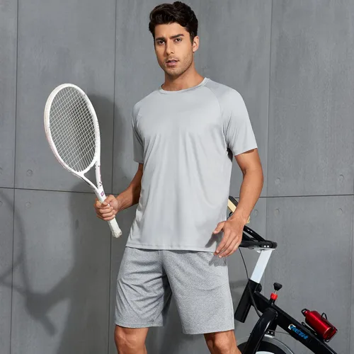 Vista 6 de CE' CERDR Mens Workout Shirts Quick Dry Performance Short Sleeve Athletic Shirts