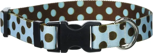 Vista 52 de Collar de diseño amarillo estándar para perro, pequeño, s, Marrón Lunares de Navidad