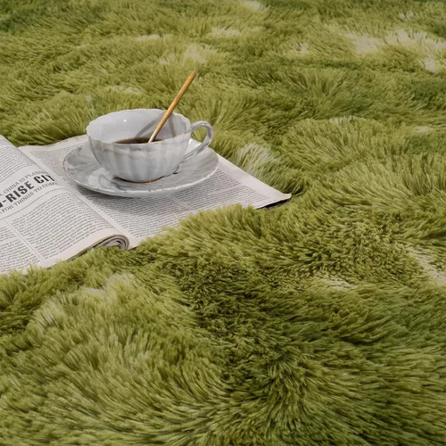 Vista 94 de Softlife Alfombra naranja para dormitorio, alfombra de felpa esponjosa para sala de estar para niñas, alfombra lanuda para niños, alfombra suave