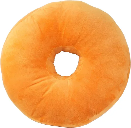 Vista 4 de Almohada grande con forma de rosquilla, suave y novedosa, con forma de rosquilla, cojín suave, 15.7 in