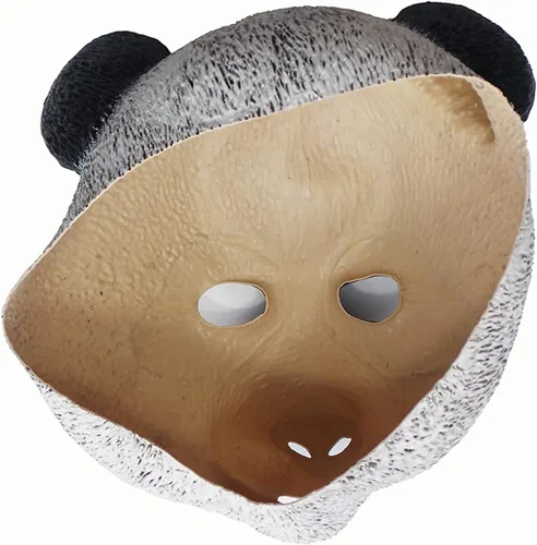 Vista 7 de Máscara completa de látex Ghoulish con oso panda para Halloween