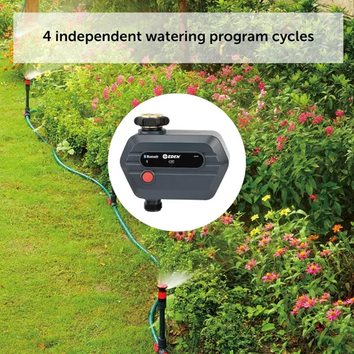 Vista 3 de Eden 25441 Temporizador de agua Bluetooth de 1 zona para riego inteligente - Control remoto a través de la aplicación, programación personalizable