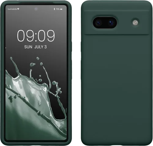 Vista 137 de kwmobile Funda Compatible con Google Pixel 6 Pro - Funda de Teléfono de Silicona TPU con Acabado Suave - Azul Caribe
