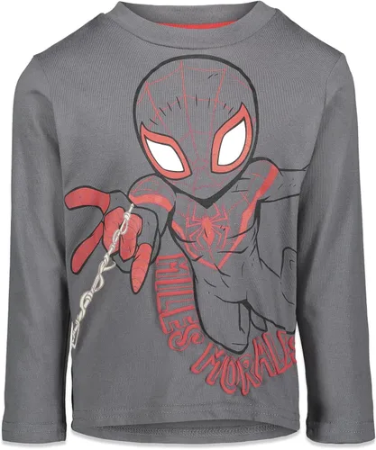 Vista 3 de Marvel Paquete de 3 camisetas de manga larga de los Vengadores para niños pequeños