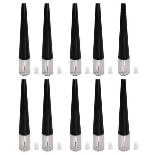Vista 6 de 10 mini tubos de rímel transparentes vacíos de 0.17 onzas líquidas, mini plástico vacío transparente, contenedor de cosméticos de bricolaje que
