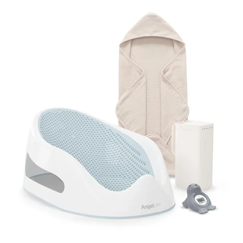 Vista 12 de Angelcare Soft-Touch - Soporte de baño y enjuague para bebé, color Aguamarina