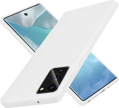 Vista 11 de Funda de silicona líquida compatible con Galaxy Note 20, protección de cuerpo completo de goma de gel a prueba de golpes para Galaxy Note 20 de 6.7