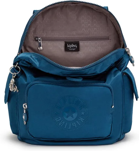 Vista 3 de Kipling City Pack S para mujer, Escarabajo dinámico, 10.75''L x 13.25''H x 7.5''D, Bolsa