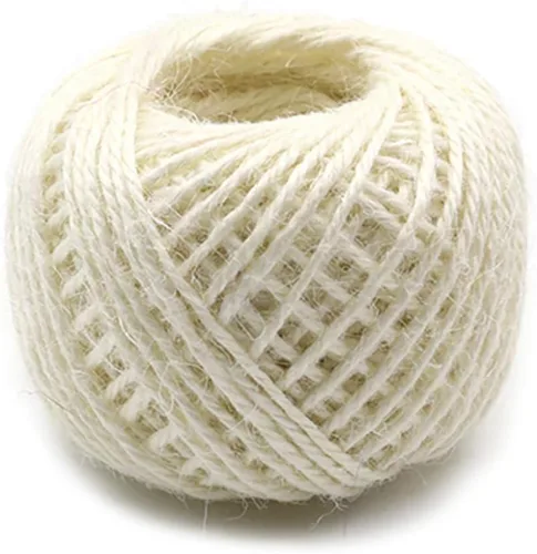 Vista 25 de Cuerda de yute verde de 54 yardas/rollo de 0.079 pulgadas, cuerda de cáñamo, cuerda gruesa fuerte, envoltura de cuerda gruesa, boda, manualidades
