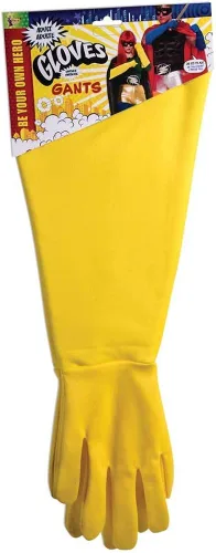 Vista 2 de Accesorios para disfraz de superhéroe Guantes largos para hombres mujeres adultos