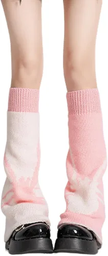 Vista 7 de Sexybody Calentadores de piernas para mujer, Y2K Kawaii con estampado de araña, gótico, Harajuku, Lolita, elegantes y bonitos, calcetines japoneses