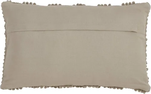 Vista 2 de SARO LIFESTYLE Almohada Nubby con relleno de plumón Gris