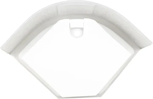 Vista 6 de RecPro Plato de ducha esquinero para RV de 34" x 34" Plástico ABS Base texturizada antideslizante Borde de 9.5" Sin accesorios de drenaje