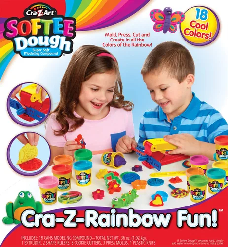 Vista 3 de Cra-Z-Art Super Rainbow Softee Masa Juego de Colores (30 Piezas)