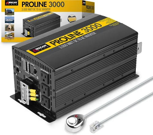 Vista 12 de Wagan 3716 500W Línea delgada Inversor de CA a CC 500W TrueRated Inversor de potencia con capacidad de sobrecarga de 1000W