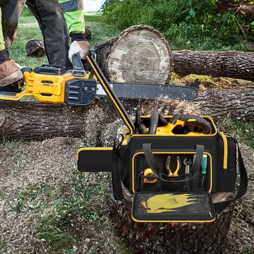 Vista 9 de SAIKA Funda para motosierra compatible con DEWALT 20V, para EGO, para Greenworks para CRAFTSMAN de 10/12 pulgadas, motosierra inalámbrica con bolsa