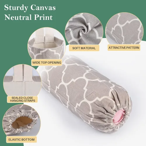 Vista 2 de Soporte para Bolsas de Plástico, Soporte para Bolsas de Supermercado Lavable para Bolsas de Plástico, Dispensador de Almacenamiento de Bolsas