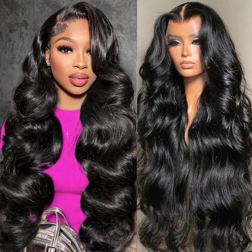 Vista 12 de Pelucas de cabello humano ondulado HD de densidad 250 con encaje frontal, prearrancadas de 13 x 4, pelucas de cabello humano con baby hair, sin