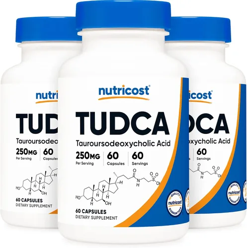Vista 6 de Nutricost Tudca 250 mg, 30 cápsulas (ácido taursodesoxicólico) - Sin gluten, sin OMG