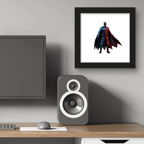 Vista 6 de Gallery Pops DC Comics The Batman - Arte de pared de Batman, versión enmarcada negra, 12 x 12 pulgadas