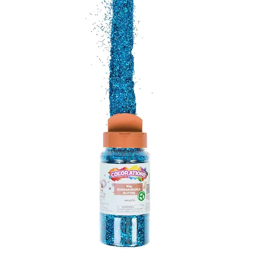 Vista 4 de Colorations Purpurina biodegradable - Azul 4oz