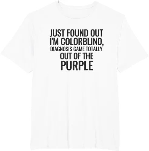 Vista 12 de Camiseta divertida de broma de daltonismo con diagnóstico humorístico