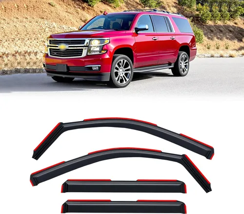 Vista 15 de Protectores de lluvia en canal para Jeep Grand Cherokee L 2021-2026, protectores de visera de ventana, deflector de ventilación, sombra viento humo