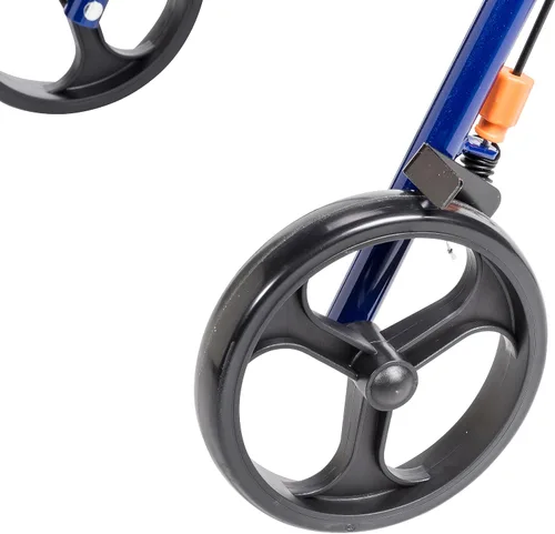 Vista 9 de Hugo Elite Andador con ruedas y asiento, 700-959E, Azul, 1, 1 El andador con ruedas cuenta con un cómodo asiento y cesta para almacenamiento