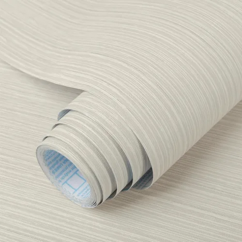 Vista 10 de TANONE Papel de Contacto Despegar y Pegar (15.8in x 197in), Papel Tapiz de Tela de Hierba Autoadhesivo Removible, Papel de Pared de Tela de Lino
