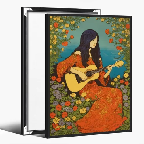 Vista 45 de WLZWD Arte de pared vintage de luna llena, impresión artística mística de bosque de medianoche, arte de academia oscura, póster estético, pintura