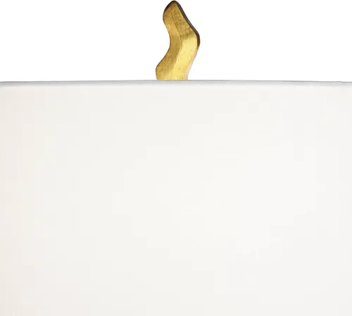 Vista 3 de Possini Euro Design Lámpara de Mesa Auxiliar Escultura Orgánica de 29" de Alto Moderna Glamorosa de Lujo Acabado Dorado Pantalla Individual de Tela