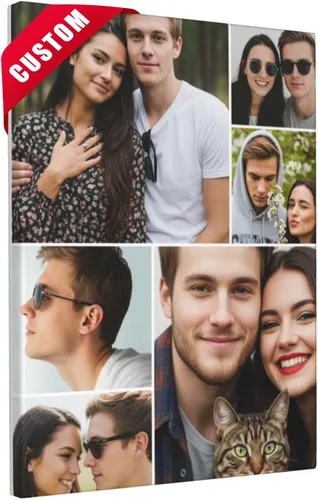 Vista 9 de Nxwdwqa Impresiones en Lienzo Personalizadas con Tus Fotos Impresas, Arte de Pared en Lienzo Personalizado, Sube Tu Foto al Arte de Pared, Regalo