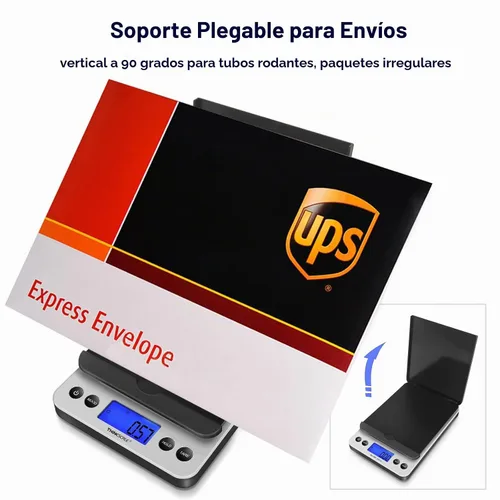Vista 3 de THINKSCALE Báscula de envío, báscula postal de 86 libras con función de retención y desgarro, 5 unidades, apagado automático, escala de franqueo