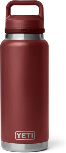 Vista 15 de YETI Rambler - Botella de 36 onzas, aislada al vacío, a prueba de fugas, de acero inoxidable con tapón para sorbos Aislamiento al vacío Blanco