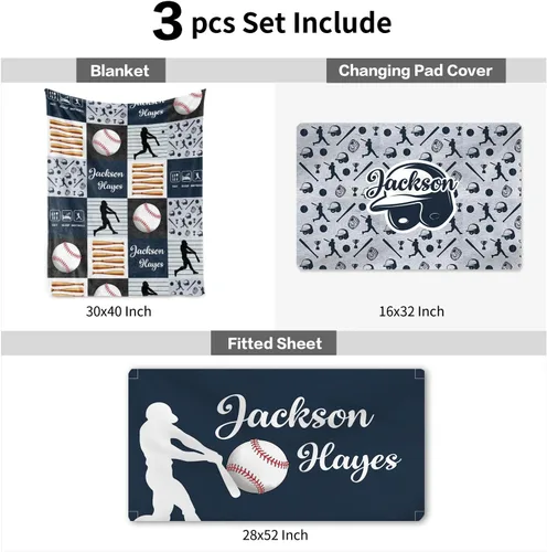 Vista 7 de Juego de ropa de cama personalizado para cuna de bebé, juego de 3 piezas para cuna de bebé, diseño de bolas y arco iris, cómoda manta de bebé