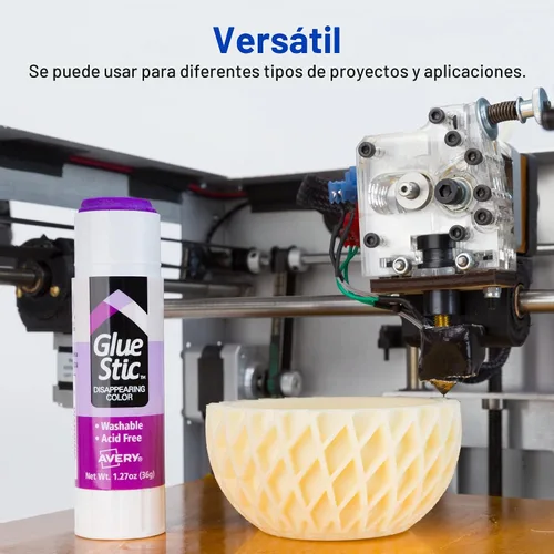Vista 8 de Avery Pegamento en barra, morado que desaparece, lavable, no tóxico, 1.27 oz, 6 barras de pegamento (98071)